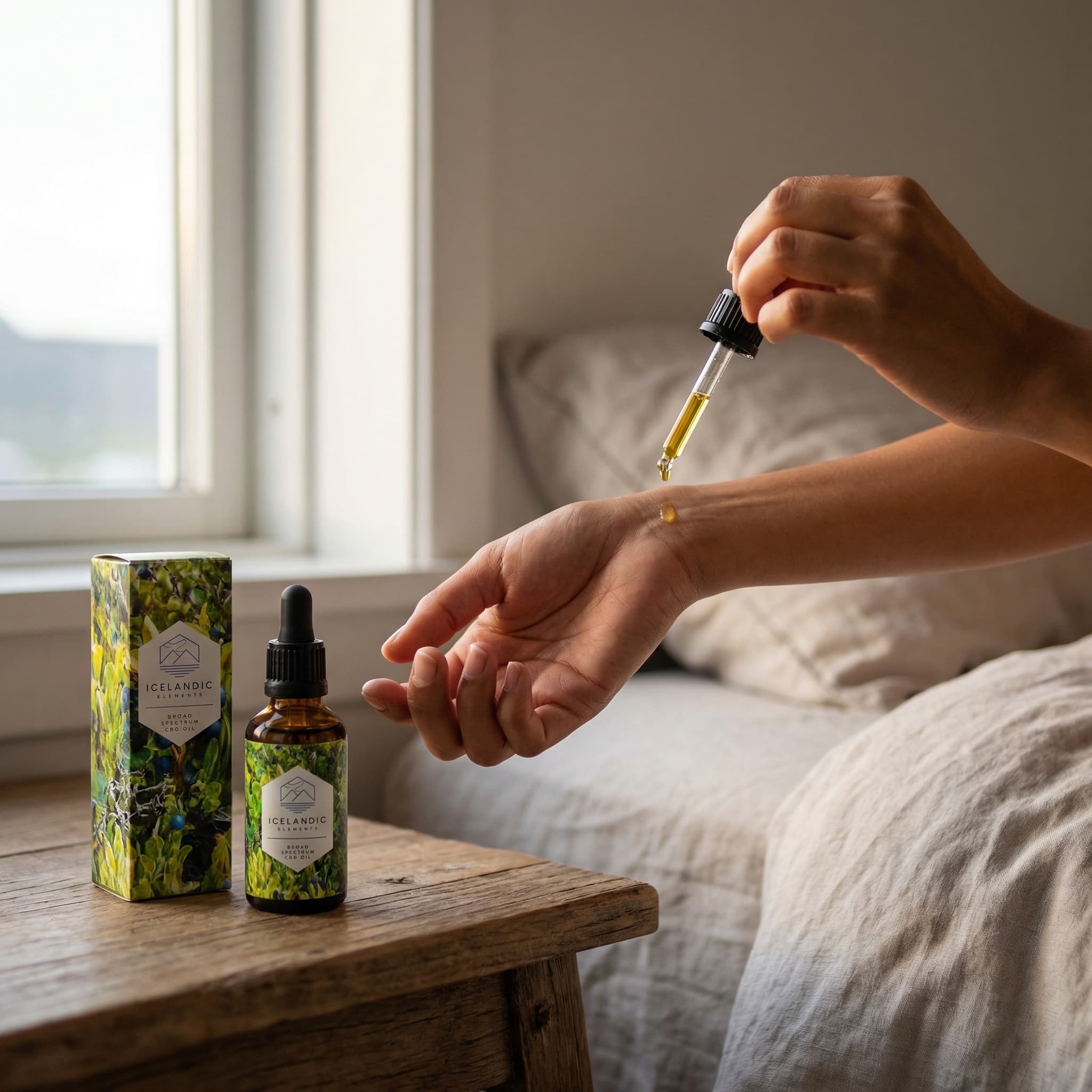 Bilberry Renewal Oil — in use